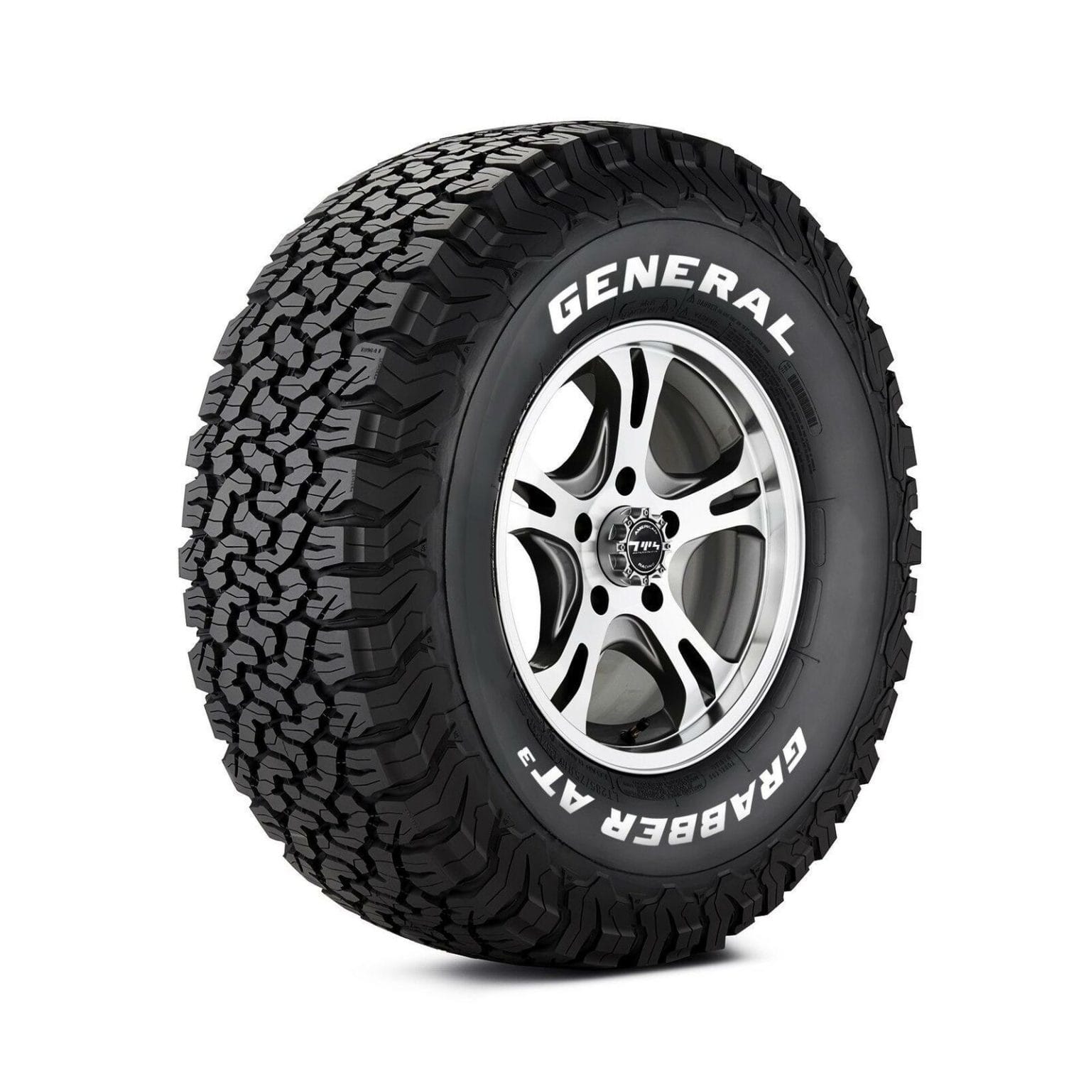 225/75R16 GENERAL GRABBER AT3[6]115S OWL (White lettering ...
